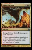 Magic the Gathering: Commander (Base Set) card 222 Savage Twister
