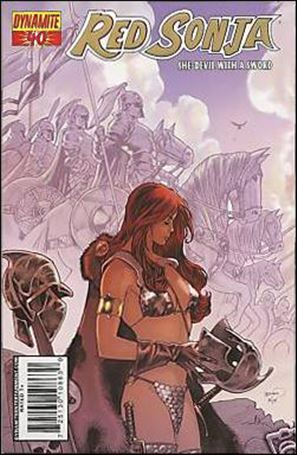 Red Sonja (2005) issue 40-F Paul Renaud High End Gold Foil Cover with COA 1/75