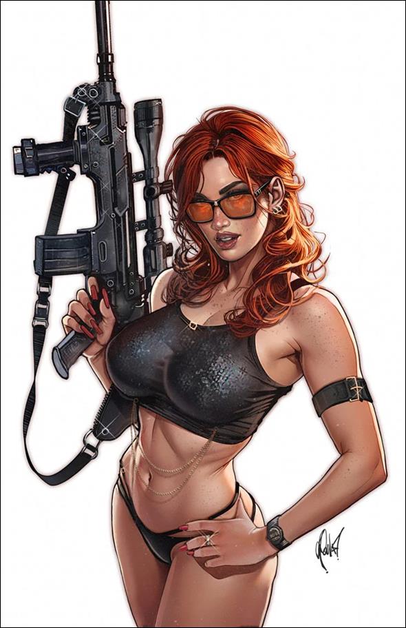 Heat Seeker: Combustion: A Gun Honey Series issue 2-M Cedric Poulat 616 Comics Virgin Cover, 1/250