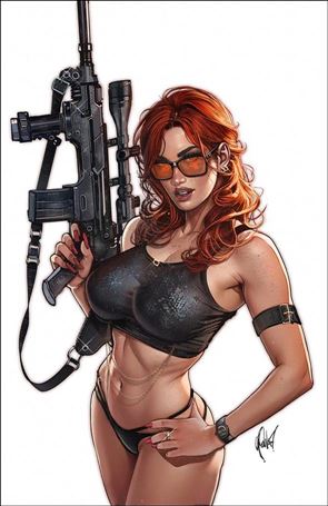 Heat Seeker: Combustion: A Gun Honey Series issue 2-M Cedric Poulat 616 Comics Virgin Cover, 1/250