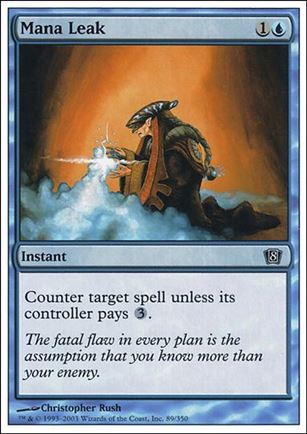 Magic the Gathering: 8th Edition (Base Set) card 89 Mana Leak