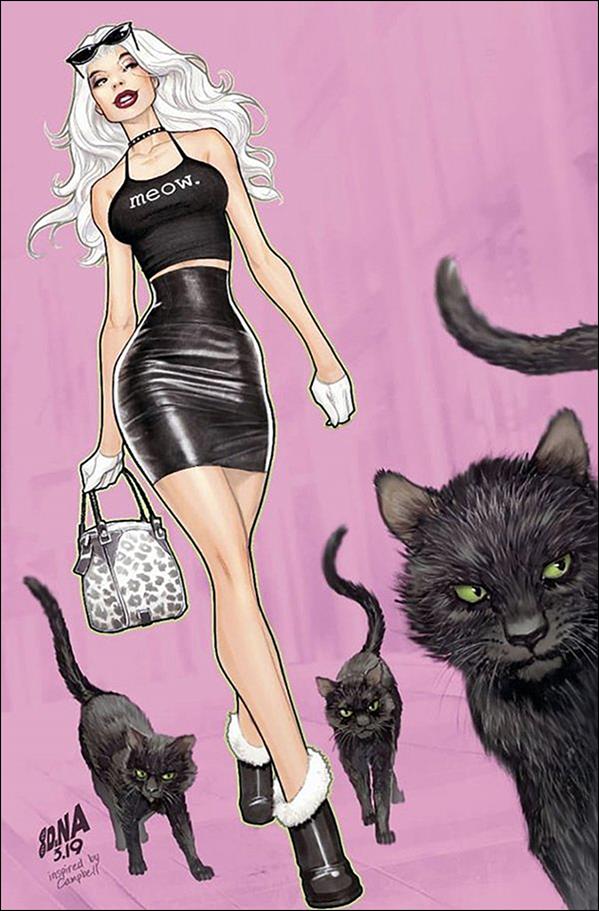 Black Cat (2019) issue 1-SR David Nakayama KRS Comics Pink Virgin Cover 1/500