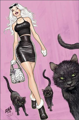 Black Cat (2019) issue 1-SR David Nakayama KRS Comics Pink Virgin Cover 1/500