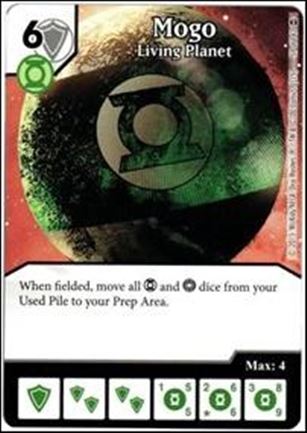 DC Comics Dice Masters War of Light card 59 Mogo: Living Planet