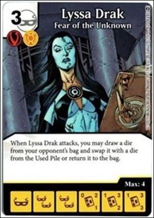DC Comics Dice Masters War of Light card 120 Lyssa Drake: Fear of the Unknown