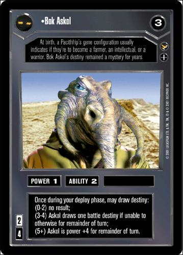 Star Wars: Theed Palace Limited (Base Set) card 3 Bok Askol