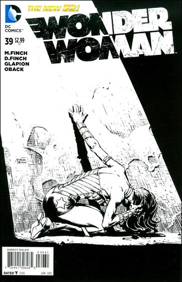Wonder Woman (2011) issue 39-C David Finch 1:50 Black and White Cover