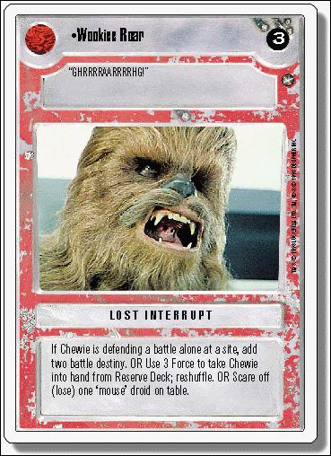 Star Wars: A New Hope Revised (Base Set) card 130 Wookiee Roar
