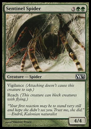 Magic the Gathering: 2013 Core Set (Base Set) card 189 Sentinel Spider