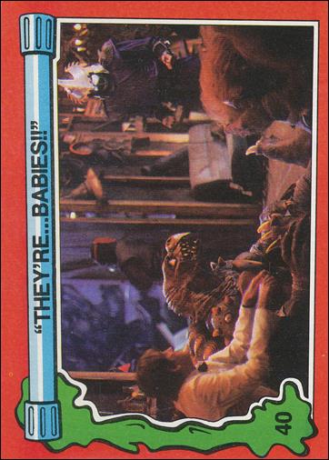 Teenage Mutant Ninja Turtles Movie II (Base Set) card 40 "They're ... Babies!!"