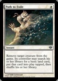 Magic the Gathering: Conflux (Base Set) card 15 Path to Exile