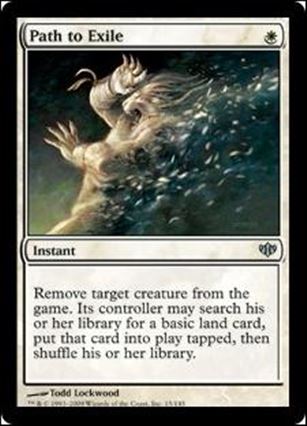 Magic the Gathering: Conflux (Base Set) card 15 Path to Exile
