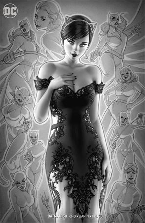 Batman (2016) issue 50-UF Warren Louw KRS Comics B&W Cover 1/1000