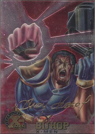 1996 Fleer Ultra X-Men All Chromium (Gold Signature Parallel Base Set) card 3 Bishop