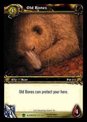 World of Warcraft: Heroes of Azeroth (Base Set) card 42 Old Bones