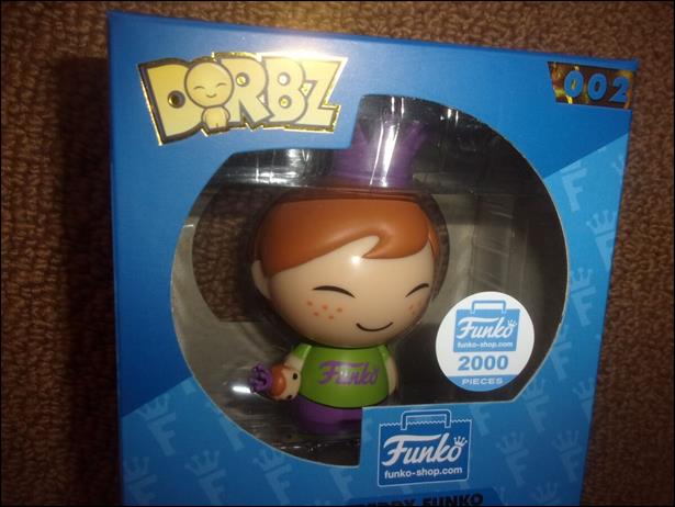 Dorbz Freddy Funko figure 2 Freddy Funko with Freddy Funko Pop 1/2000