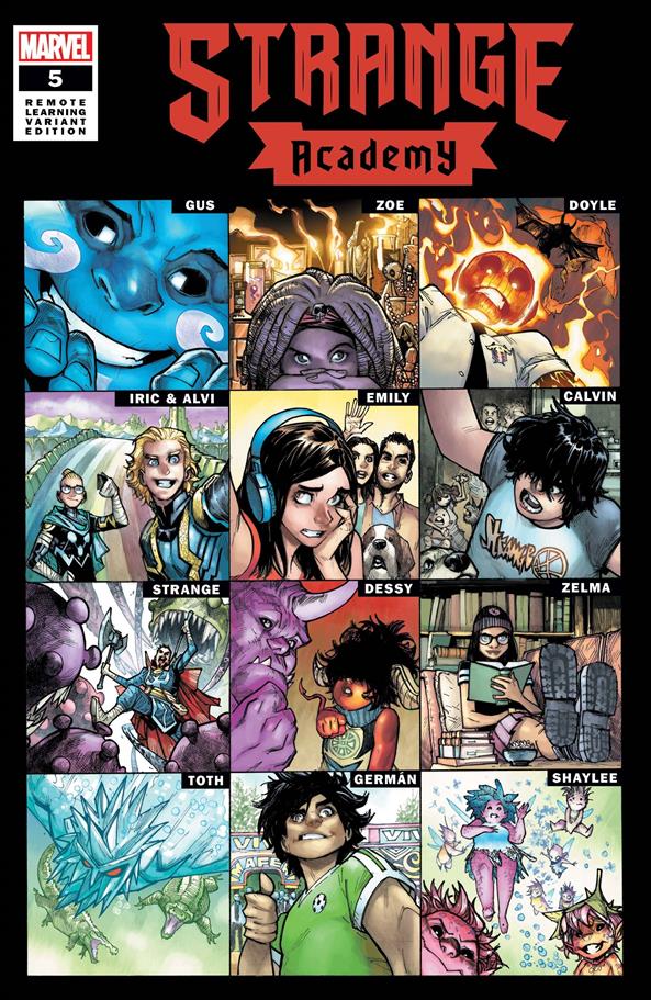 Strange Academy issue 5-B Humberto Ramos Remote Learning Cover