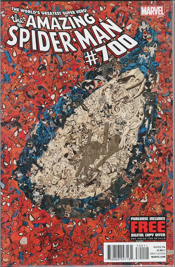 Amazing Spider-Man (1963) issue 700-N DF Pascal Garcin Cover Signed by Stan Lee 1/75