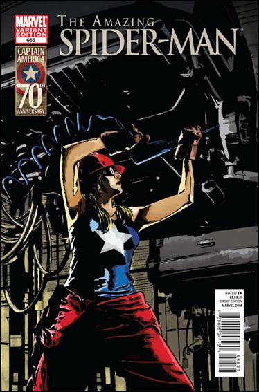 Amazing Spider-Man (1963) issue 665-B Michael Lark 1:20 "I Am Captain America" Cover