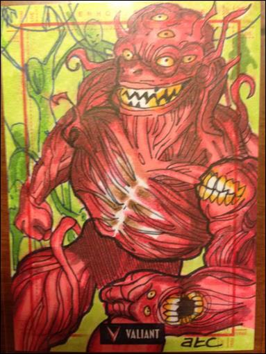 2013 Valiant Comics Preview Trading Card Set (Sketch Card Subset) card AC-08