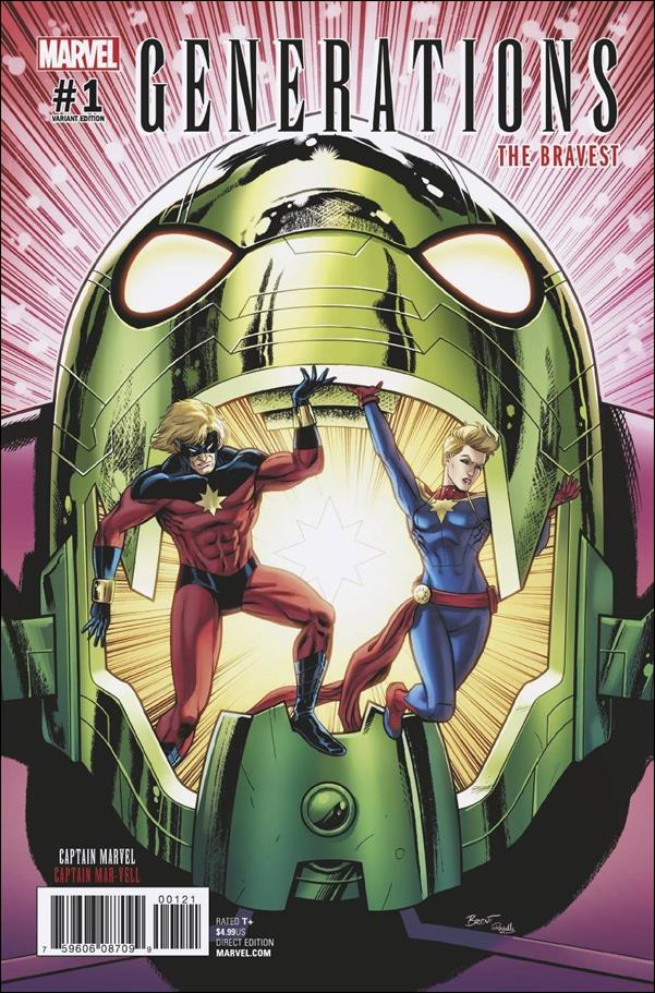 Generations: Captain Marvel & Captain Mar-Vell issue 1-C Brent Schoonover 1:25 Cover