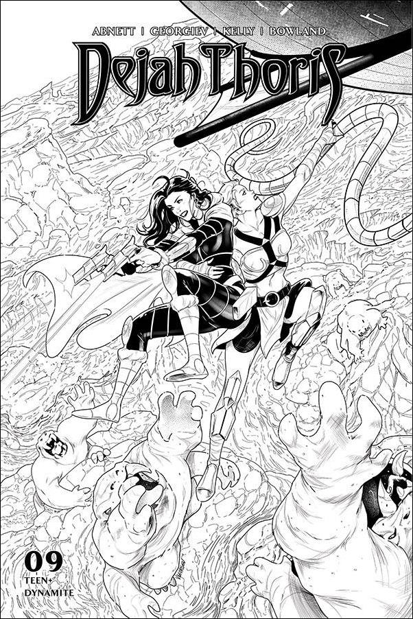 Dejah Thoris (2019) issue 9-M Vasco Georgiev 1:25 Black & White Cover