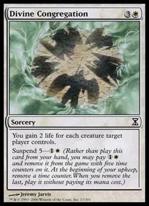Magic the Gathering: Time Spiral (Base Set) card 13 Divine Congregation