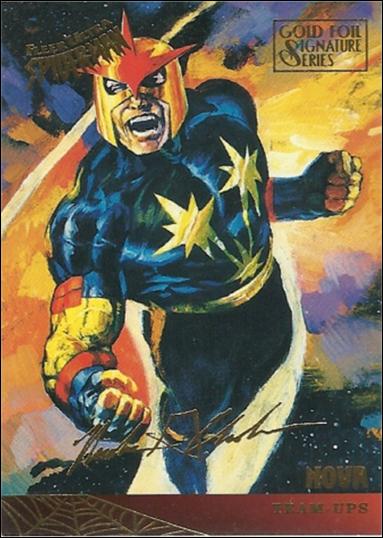 Fleer Ultra Spider-Man (Gold-Foil Signature Parallel Base Set) card 124