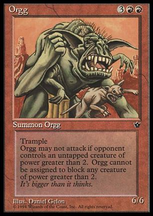Magic the Gathering: Fallen Empires (Base Set) card 63 Orgg