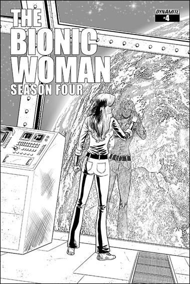 Bionic Woman: Season Four issue 4-B 1:10 Black & White Cover