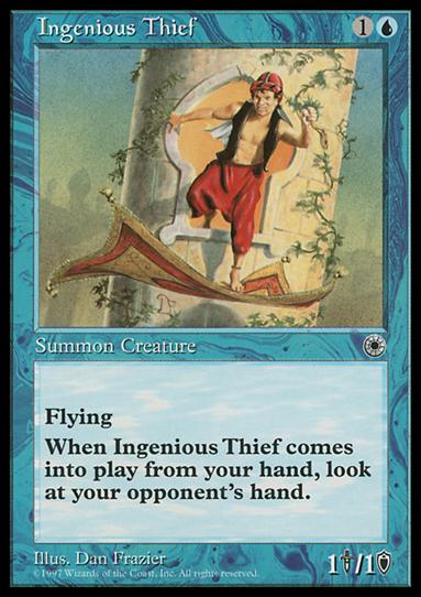 Magic the Gathering: Portal (Base Set) card 58 Ingenious Thief