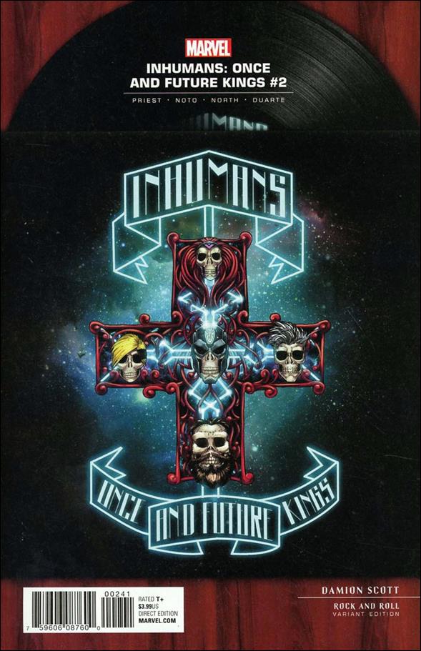 Inhumans: Once and Future Kings issue 2-D Damion Scott Rock and Roll Cover