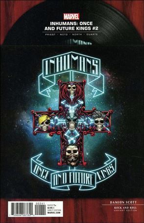 Inhumans: Once and Future Kings issue 2-D Damion Scott Rock and Roll Cover