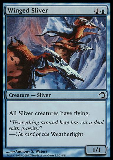 Magic the Gathering: Premium Deck Series: Slivers (Base Set) card 4 Winged Sliver