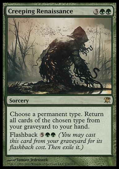Magic the Gathering: Innistrad (Base Set) card 174 Creeping Renaissance