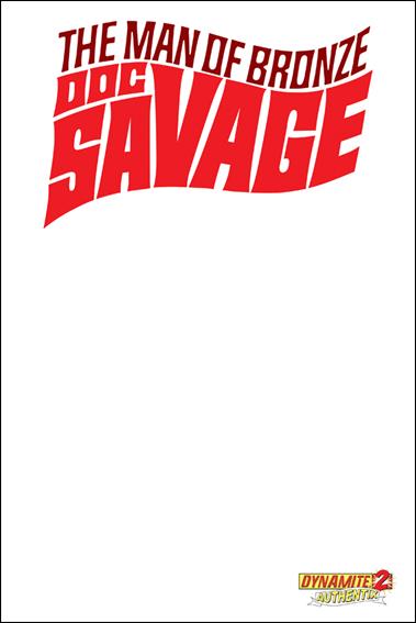 Doc Savage (2013) issue 2-D Blank Authentix Cover
