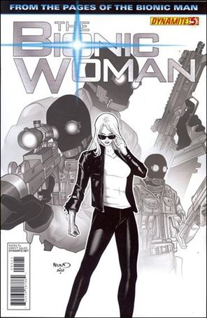Bionic Woman (2012) issue 5-B Black and White Cover 1:10