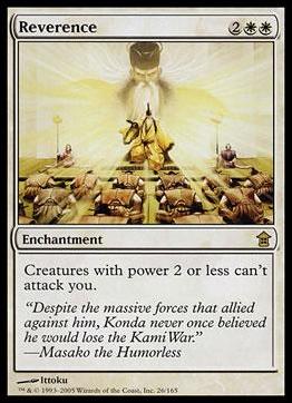Magic the Gathering: Saviors of Kamigawa (Base Set) card 26 Reverence