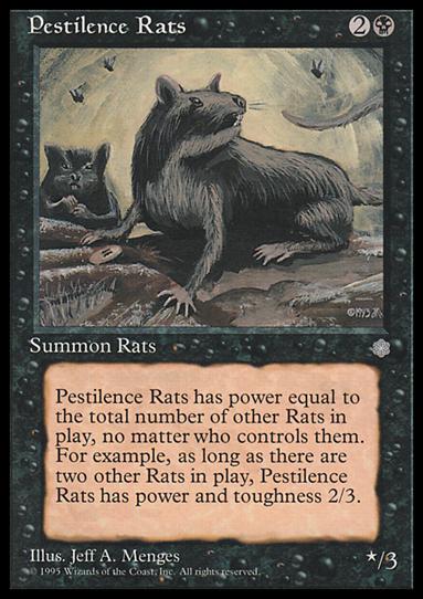 Magic the Gathering: Ice Age (Base Set) card 157 Pestilence Rats