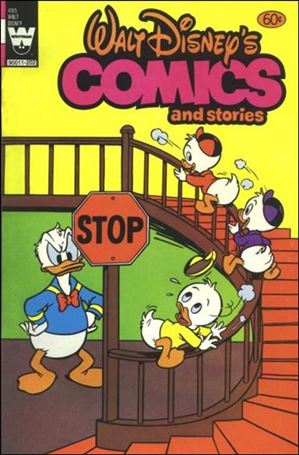 Walt Disney's Comics and Stories (1940) issue 495-B Whitman Cover (White Logo)