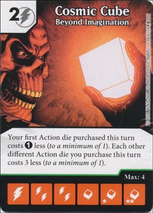 Marvel Dice Masters Guardians of the Galaxy  card 48 Cosmic Cube: Beyond Imagination 