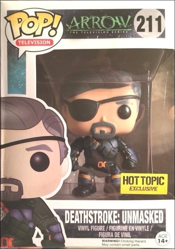 POP! Television figure 211 Deathstroke: Unmasked Hot Topic