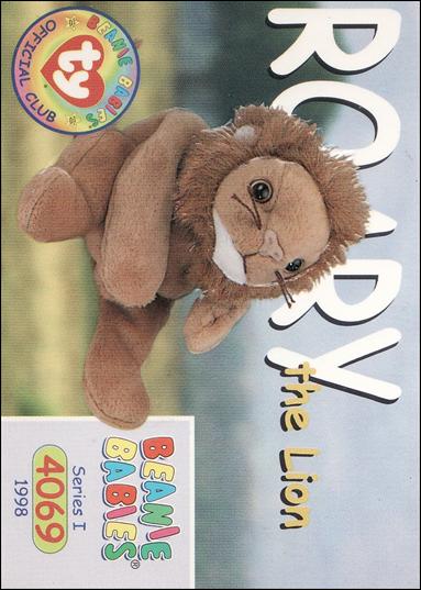 Beanie Babies Series 1 (Base Set) card 111 Roary the Lion