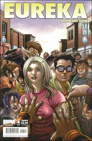 Eureka: Dormant Gene issue 4-B Mark Dos Santos Cover