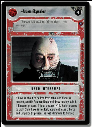 Star Wars: Death Star II Limited (Base Set) card 139 Anakin Skywalker