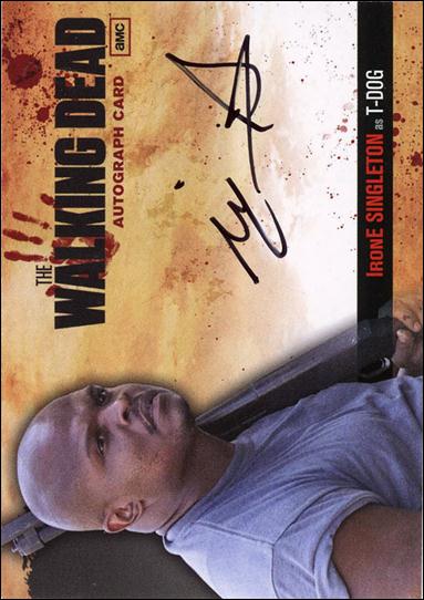 Walking Dead (Autograph Subset) card A15 IronE Singleton as T-Dog