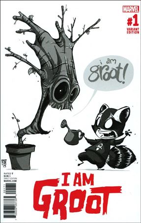 I Am Groot issue 1-C Skottie Young Baby Cover