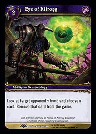 World of Warcraft: Through the Dark Portal (Base Set) card 105 Eye of Kilrogg