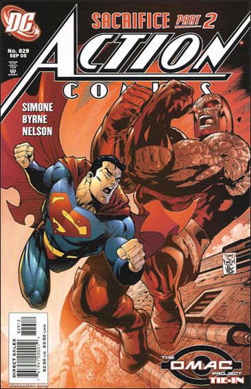 Action Comics (1938) issue 829-B White Logo with Red Cover (2nd Printing)
