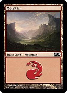 Magic the Gathering: 2014 Core Set (Base Set) card 243 Mountain